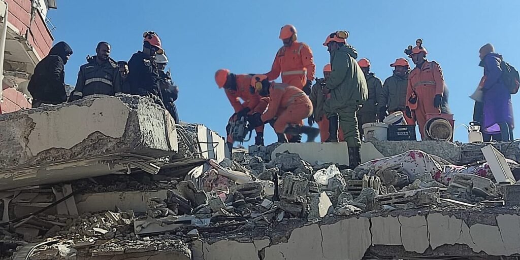 NDRF team from India and its rescue operations