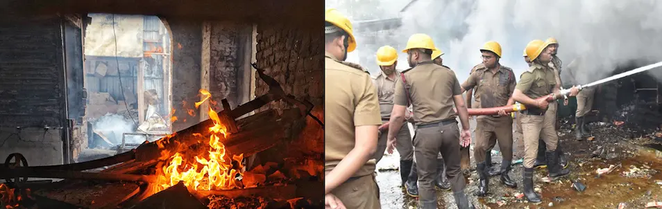 Khidderpore Market fire