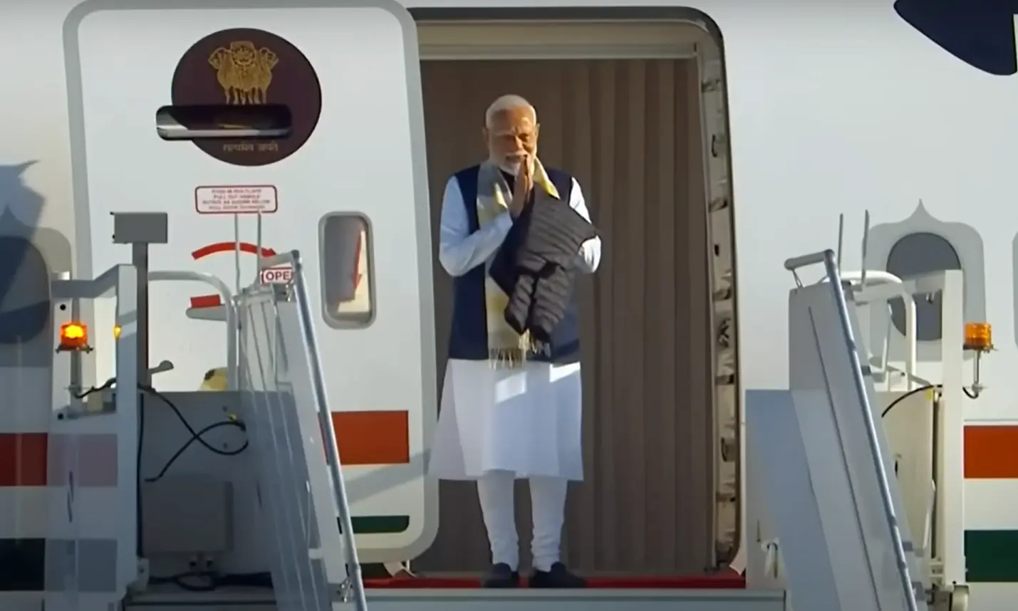 PM Modi Lands in Calgary