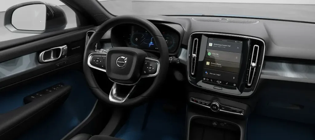 Volvo C40 recharge interior