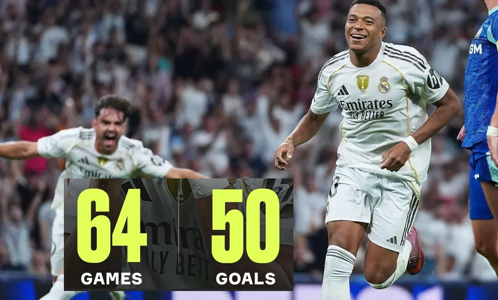 50th goal for Real Madrid