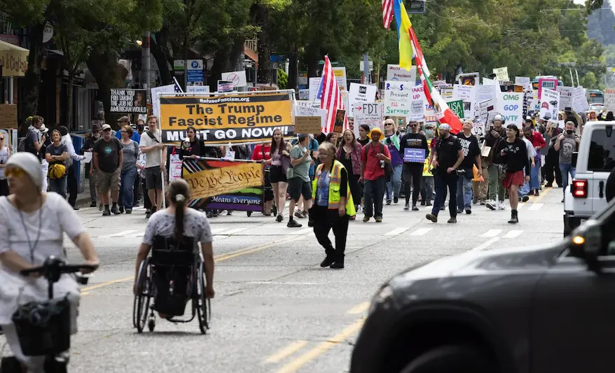 Americans Marching Against Trump