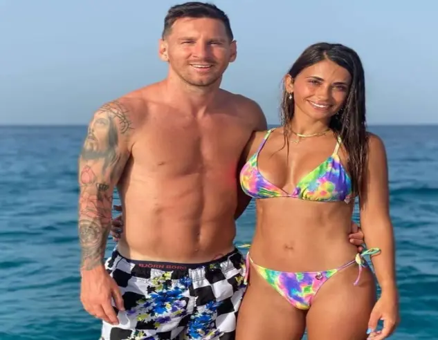 Lionel Messi and Antonela Roccuzzo